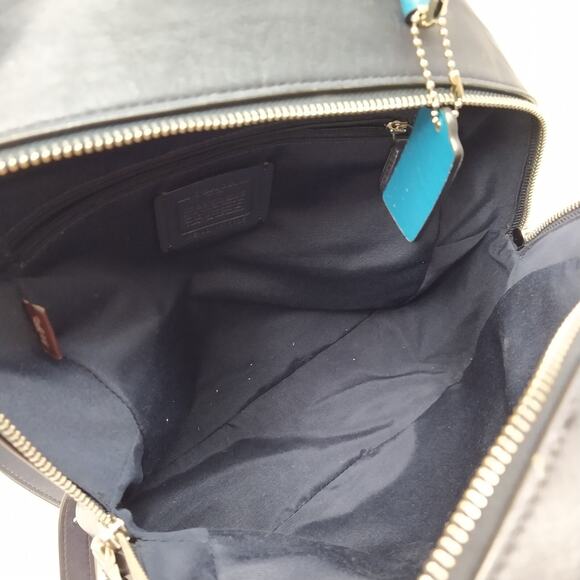 Coach Jordyn Multicolor Leather With Gingham Print Zipper Closure Backpack main image 4